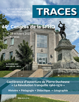 Aperçu - TRACES - Automne 2022 - Volume 60-4 Programme du 60e congrès