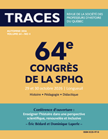 Aperçu - TRACES - Volume 64-4 